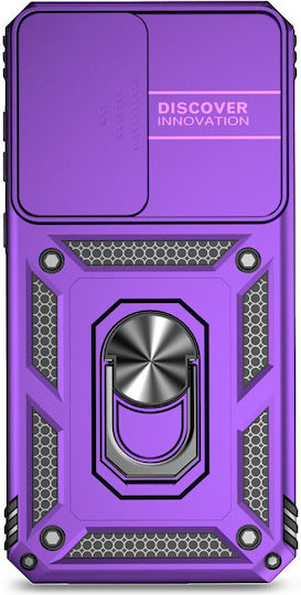 Forcell Samsung Galaxy A55 5g A35 5g Sliding Camshield Holder Hard Case Purple