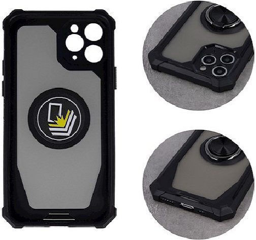 Θηκη Σιλικονης Defender Grip Iphone 12 Pro Max Μαυρη