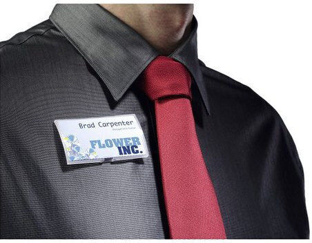 Conference Supplies Durable Name Badge Click Fold M Magnet 40x75mm 10 Pieces