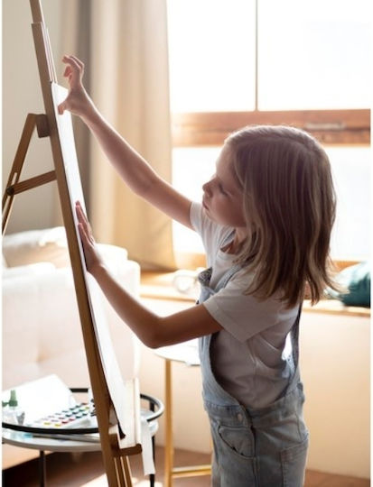 Sevalet Lemn Pentru Pictură 54x152x57 Cm Bej