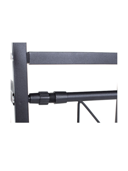 Inox Mikrowellenständer 68x51x36cm Schwarze