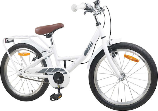 vidaXL 18" Παιδικό Ποδήλατo Πόλης Λευκό