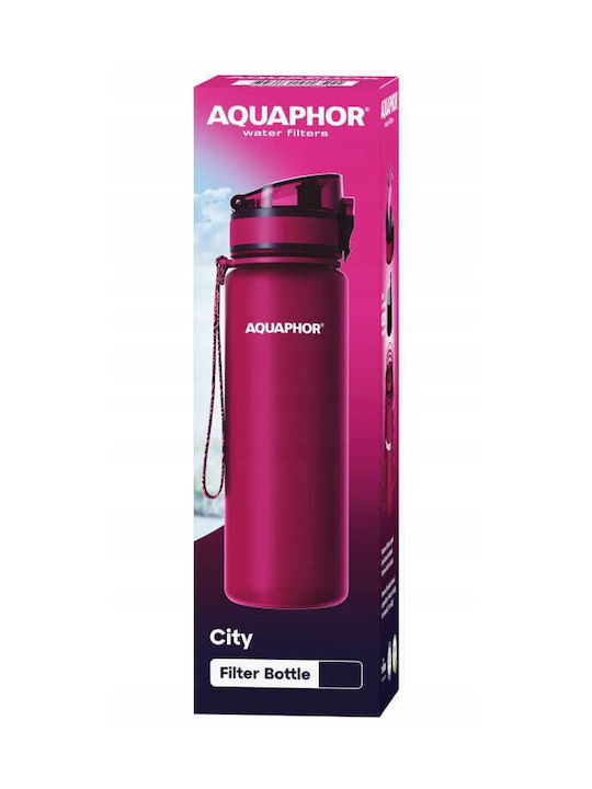 Aquaphor City Wasserflasche 800ml Lila