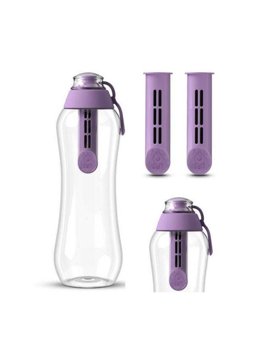 Dafi Filter Bottle Αθλητικό Παγούρι Πλαστικό με Φίλτρο 700ml Διάφανο