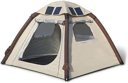 Αυτόματη Σκηνή Camping Igloo Μπεζ 3 Εποχών για 3 Άτομα 200x200x140εκ.