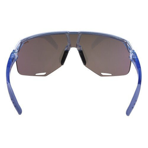 R2 Cycling Glasses Fluke with Blue Frame & Transparent Lenses