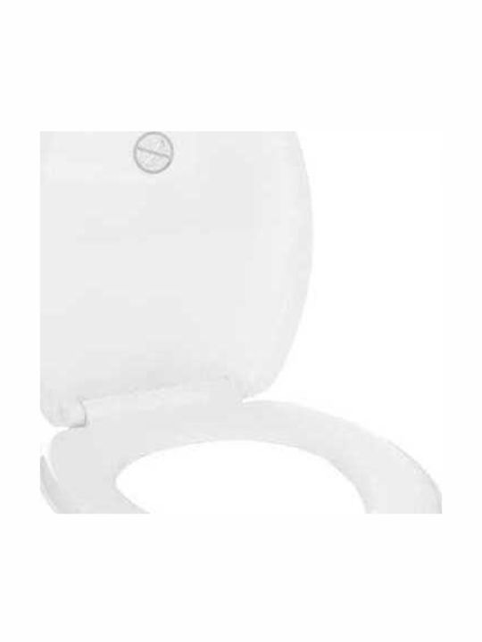 Bisk Καπάκι Λεκάνης Soft Close Πλαστικό 45x38cm Λευκό