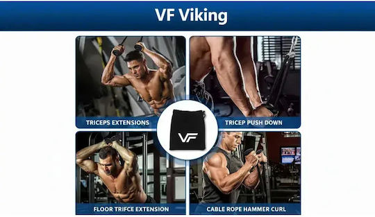 Triceps Rope Ergonomic Grip Viking