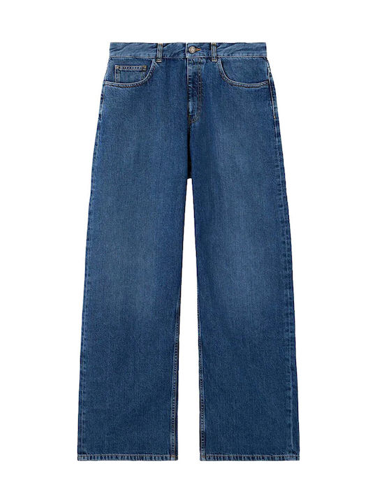 Men's Jeans Pants with Loose Fit Medium Blue