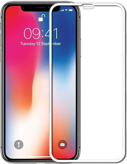 Folie Protectie Ecran Tempered Glass Apple iPhone 15 Flippy Luminous Neon Fosforescent Margine Din Silicon Mat Anti-Amprente Protectie Completa 9h Alb