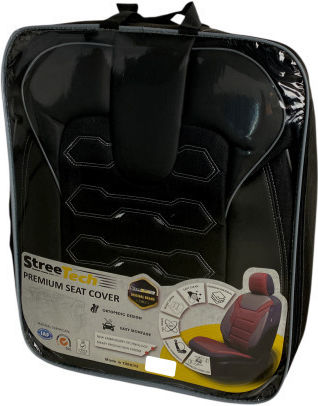 3D Leather Car Seat Covers Streetech Sport Sp11 Black