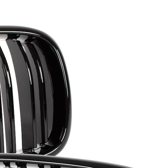 BMW Seria 5 E39 95-03 Sedan Touring Grilă Între Faruri Rinichi Stânga + Dreapta Set Negru Lucios Dublă Bară