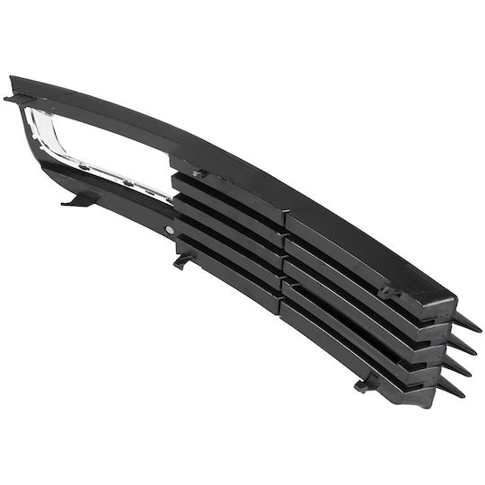 Audi A8 D3 Fl 08-10 Halogen Grill Im Stoßfänger Schwarz + Chrom Links