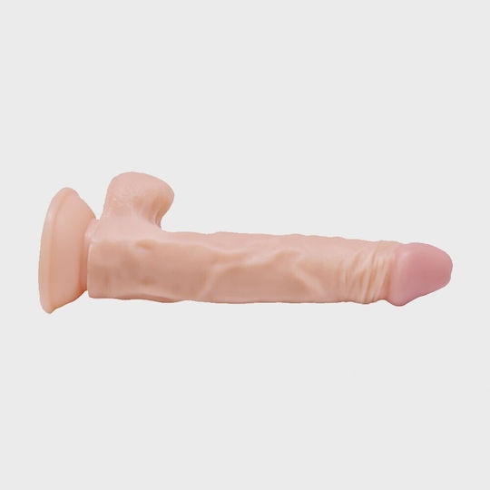 STD Realistic Dildo with Scrotum and Suction Cup Flesh