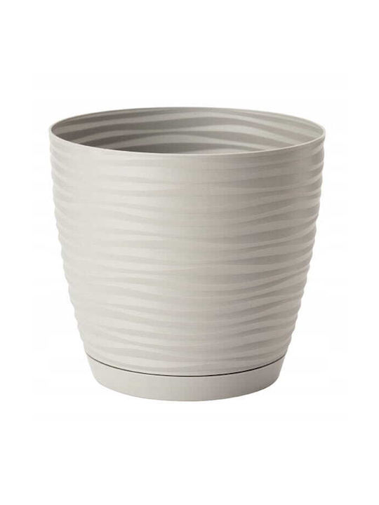 Form Plastic Pflanzgefäß Kunststoff Hellgrau