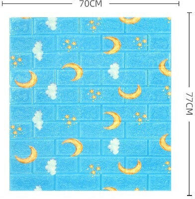 Alista Home Autocolant Decorativ 3D Pentru Perete Copii Spumă 1x77cm 10 Bucăți
