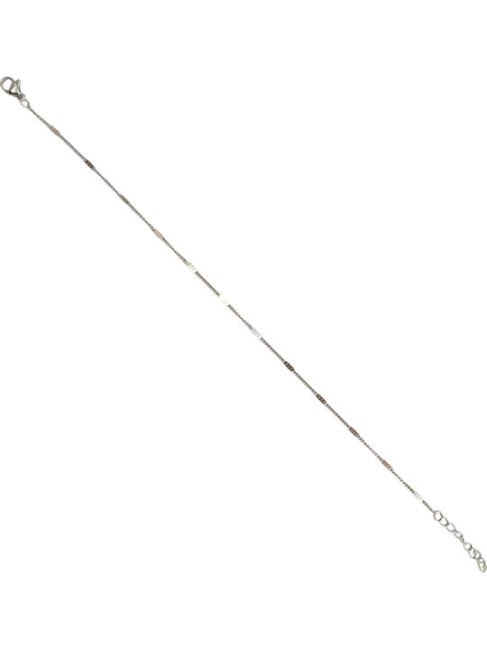 Kalliopi Silver Αλυσίδα Ποδιού από Ατσάλι 20cm