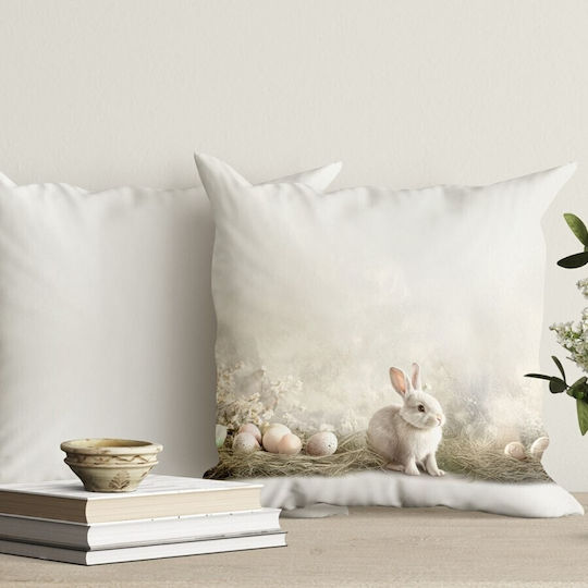 Dekokissenbezug 45x45 Cm 100% Baumwolle Cleos Bunny