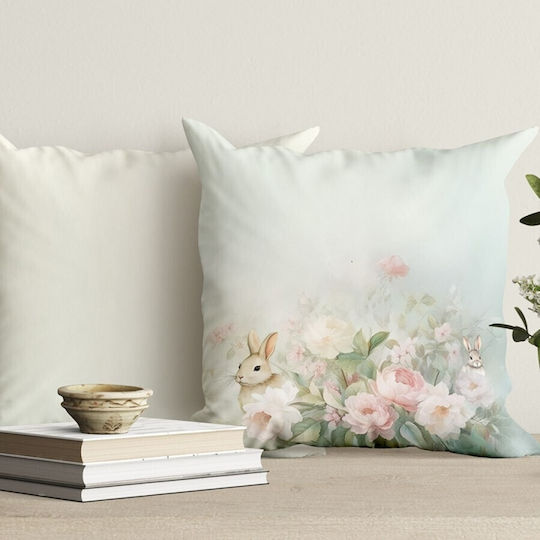 Decorative Pillowcase 45x45 Cm 100% Cotton Romeo Pink Peonies