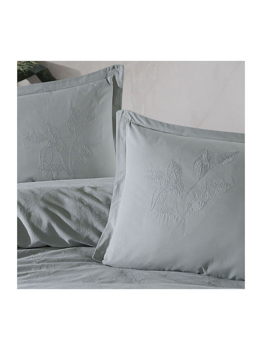 Clasy Home Подредба Пликове За Завивки 100% Памук 200x220см Двойна с 2 Калъфки За Възглавници и 1 Чаршаф Сив