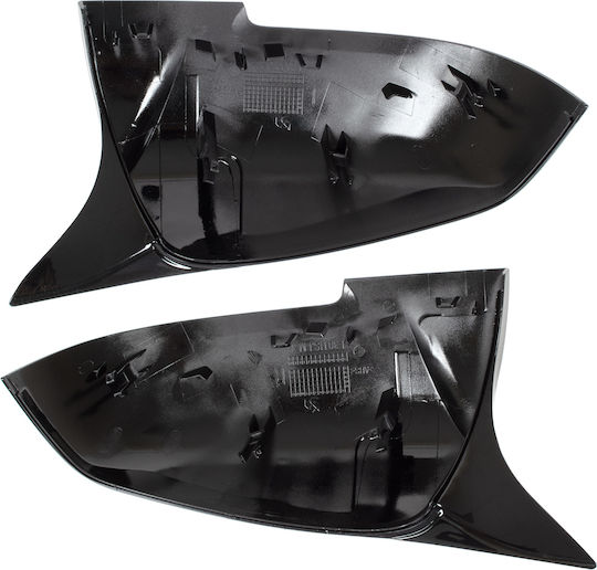 Bmw 3 F30 F31 2012 Mirror Cover Black Glossy Left + Right 2 Pcs Set