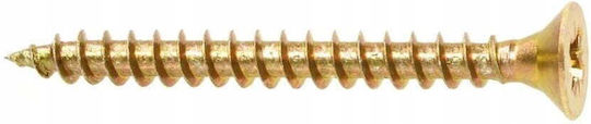 Harteholzschrauben 45x40mm 22 Stück Pz2 Gold
