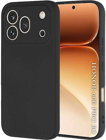 Silky Silicone Case Honor 600 Pro Shockproof Sticker Set Softelegance Black