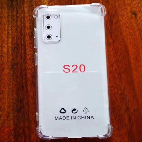 Husă Protectoare Flippy Compatibilă Samsung S20 TPU Rezistentă La Șocuri Protecție La Colț Rezistentă La Impact 1.5 Mm Transparentă