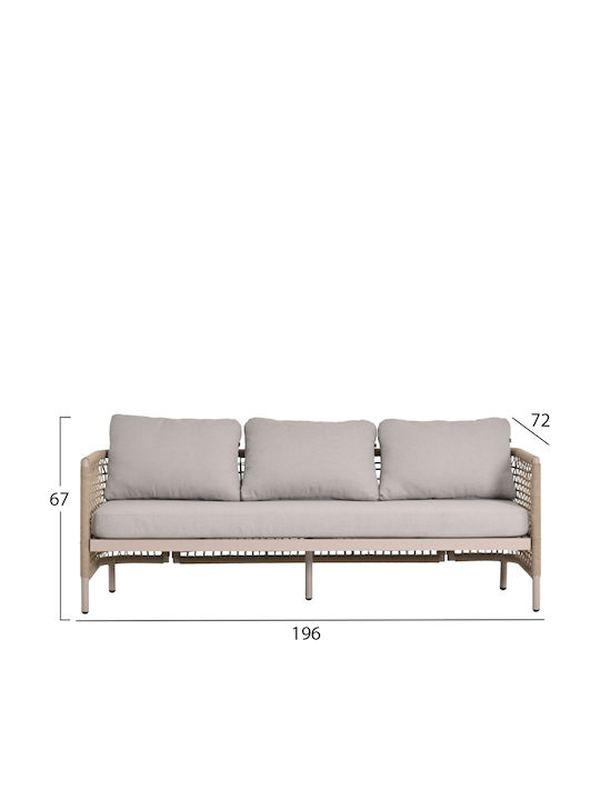 Garten- und Outdoor-Möbelsets Sondra 4 Stück Braune mit Kissen