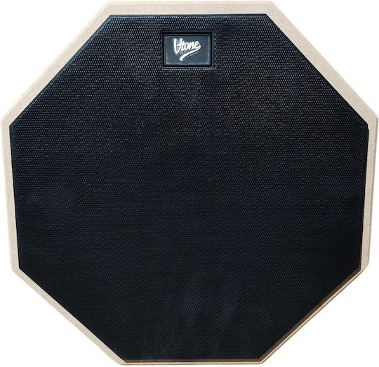 V-tone Pds1 Bk Schwarzes Übungspad Set mit Ständer, Drumsticks und Abdeckung 12"