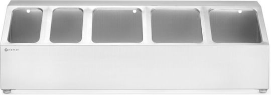 Steel Display Stand Gastronorm Containers 3x Gn 1/6 2x Gn 1/9