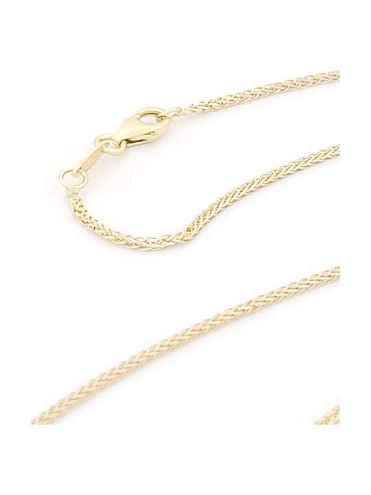 Al'Oro Men's Gold Neck Chain 14K Length 41cm