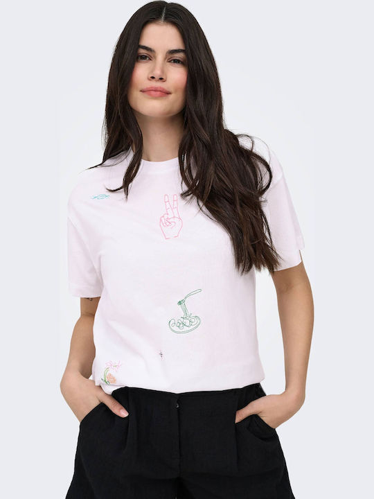 Only Tricou Damă Off White