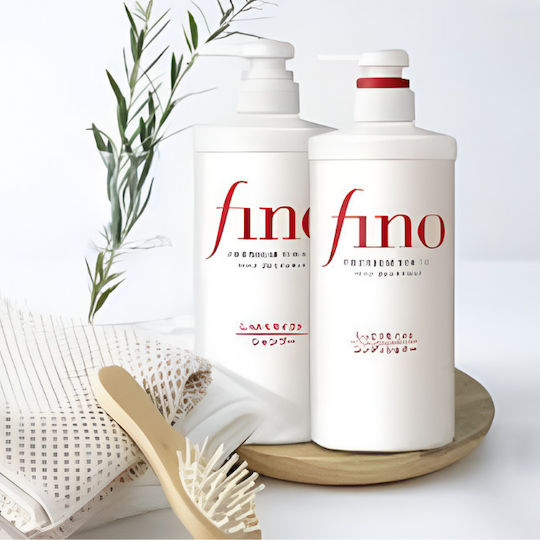 Shiseido Fino Premium Touch Hair Care Set Anti-Frizz For Frizzy Hair With Shampoo & Conditioner 2 Pieces