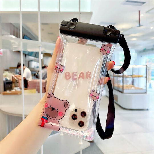 Fruity Wasserdichtes Flippy Unterwasser Gehäuse Schneefeste Universelle Wasserdichte Lanyard Handy Dokumente Beere Bär Schwarz