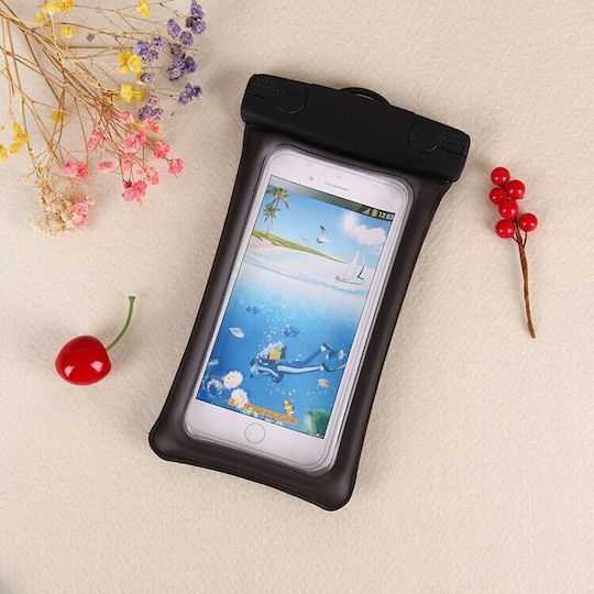 Flippy Matte Cushion Waterproof Underwater Case Snowproof Universal Cord Phone Documents Black