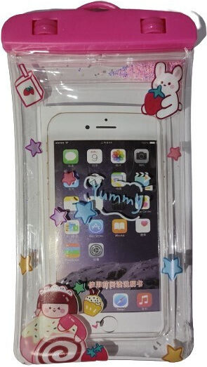 Flippy Glitter Copertină Rezistentă La Apă Subacvatică Rezistentă La Zăpadă Universală Curea Telefon Documente Fete Dulci Roz
