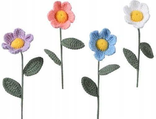 Knitted Flower A Charming Fabric Decoration 30x7 Cm Knitted Flower A Charming Fabric Decoration 30x7 Cm