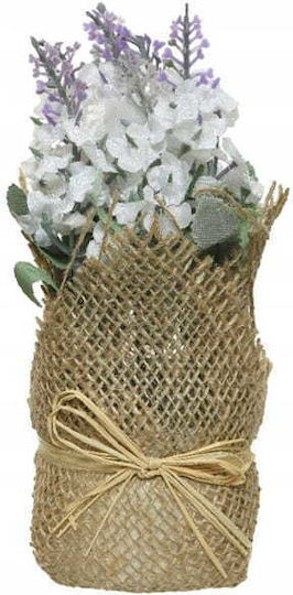 Lavender In A Jute Casing 17x7cm Artificial Decorative Plant Lavender In A Jute Casing 17x7cm Artificial Decorative Plant