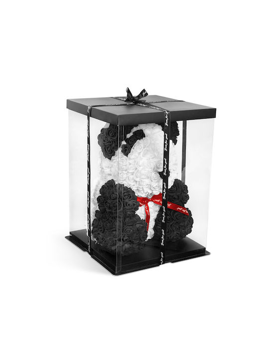 Ursuleț De Pluș Cu Trandafir Roșu Fundiță Romantic Cadou De Valentine Ziua Aniversării Decor Elegant 40 Cm