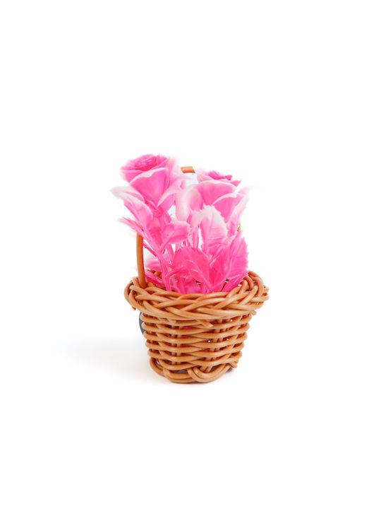 Coș Decorativ Cu Floare Artificială Magnetică 7 Cm Ornament Colorat Pentru Frigider Decor Acasă Birou