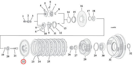 Motorcycle Clutch Release Disc Harley Davidson 91 97 Big Twin 91 22 XL Sportster Release Disc Clutch