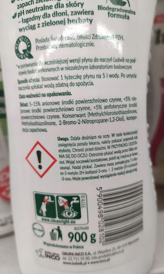 Ludwik Grüner Apfel Spülmittel 900g