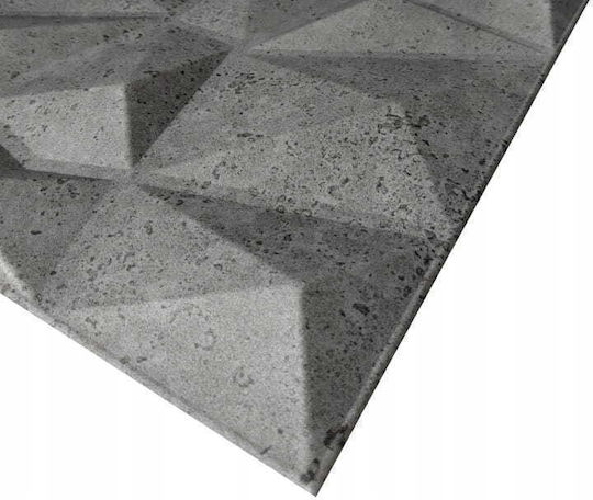 3D Πάνελ Τοίχου με Κόλλα / Αυτοκόλλητο Γκρι 50x50εκ. 8τμχ 3D Πάνελ Τοίχου με Κόλλα / Αυτοκόλλητο Γκρι 50x50εκ. 8τμχ