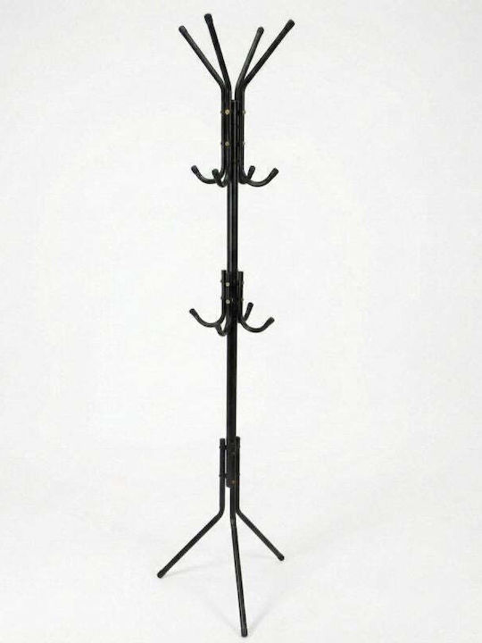 Excellent Houseware Καλόγερος Μεταλλικός Μαύρος 45x45x175cm