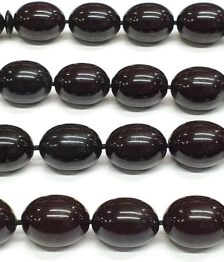Roloi Komboloi Worry Beads with 33 Beads Made of Mastic Length 45cm Blue