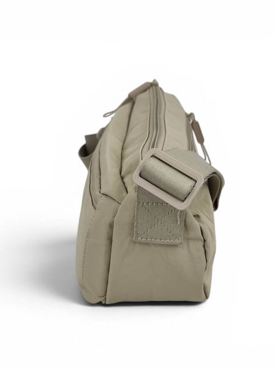 Fabric Women's Crossbody Bag Beige