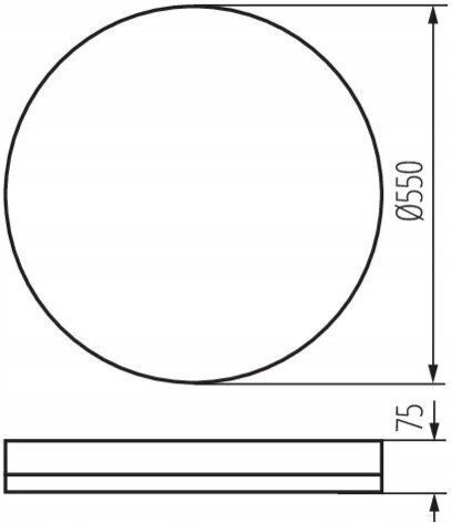 Led Decorative Ceiling Light Anbar Led 37w Cct Br Round Ø55 Max 2170lm 3000-6500k Ip20 I Class White Brown 38930