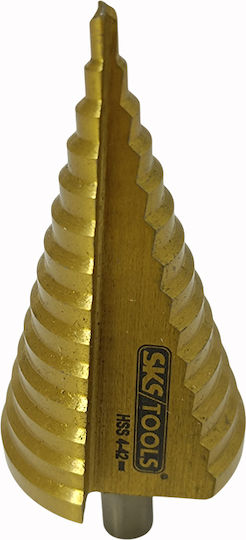 Τρυπάνι Κωνικό 4 – 42 Mm Επικάλυψη Τιτανίου Sks Tools 40020042