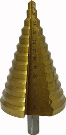 Τρυπάνι Κωνικό 6 52 Mm Επικάλυψη Τιτανίου Sks Tools 40020043